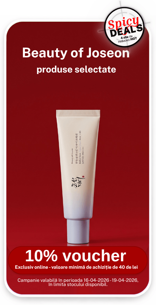 Promotie cu 10% voucher aplicat in cos la Beauty Of Joseon - Spicy Deals